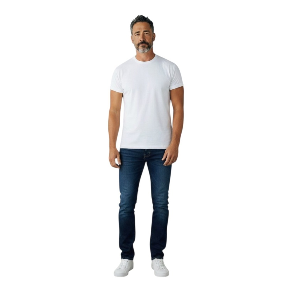Hudson Men's‎ 33  Byron Slim Straight Mid Rise Stretch Medium Wash Denim Jeans